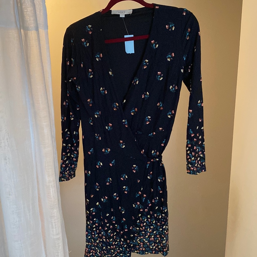 Womens, Loft floral wrap dress - Picture 1 of 1